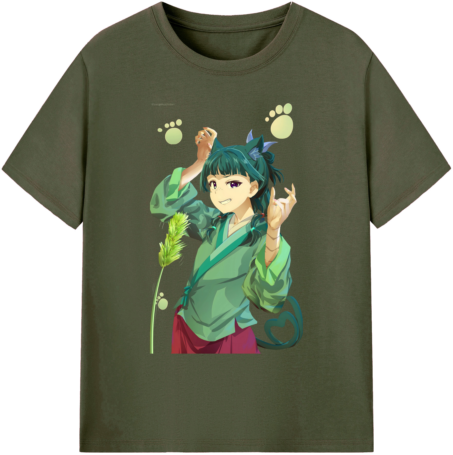 （画像用） 薬屋のひとりごと The Apothecary Diaries 綿100％ メンズ半袖Tシャツ｜肌触りやわらか＆通気性